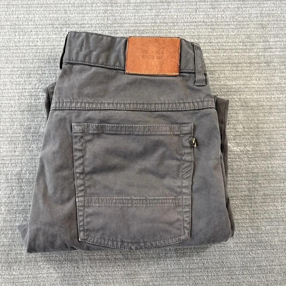 Billy Reid Slim Cut Pants Mens 28x27 Gray Organic Cotton Classic Casual Office